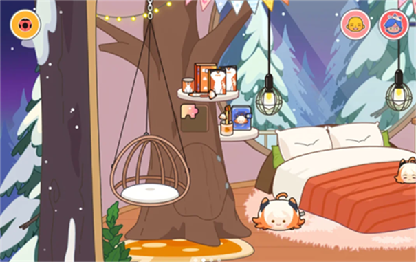 米加小镇雪山树屋