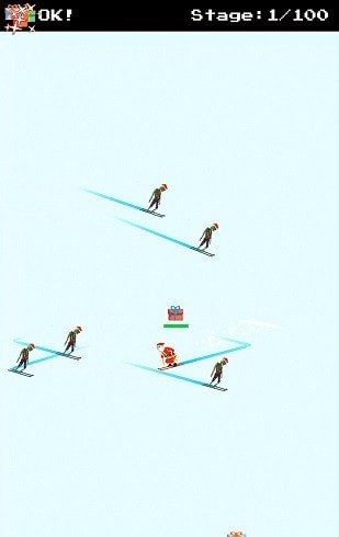 圣诞老人和僵尸的滑雪大战破解版